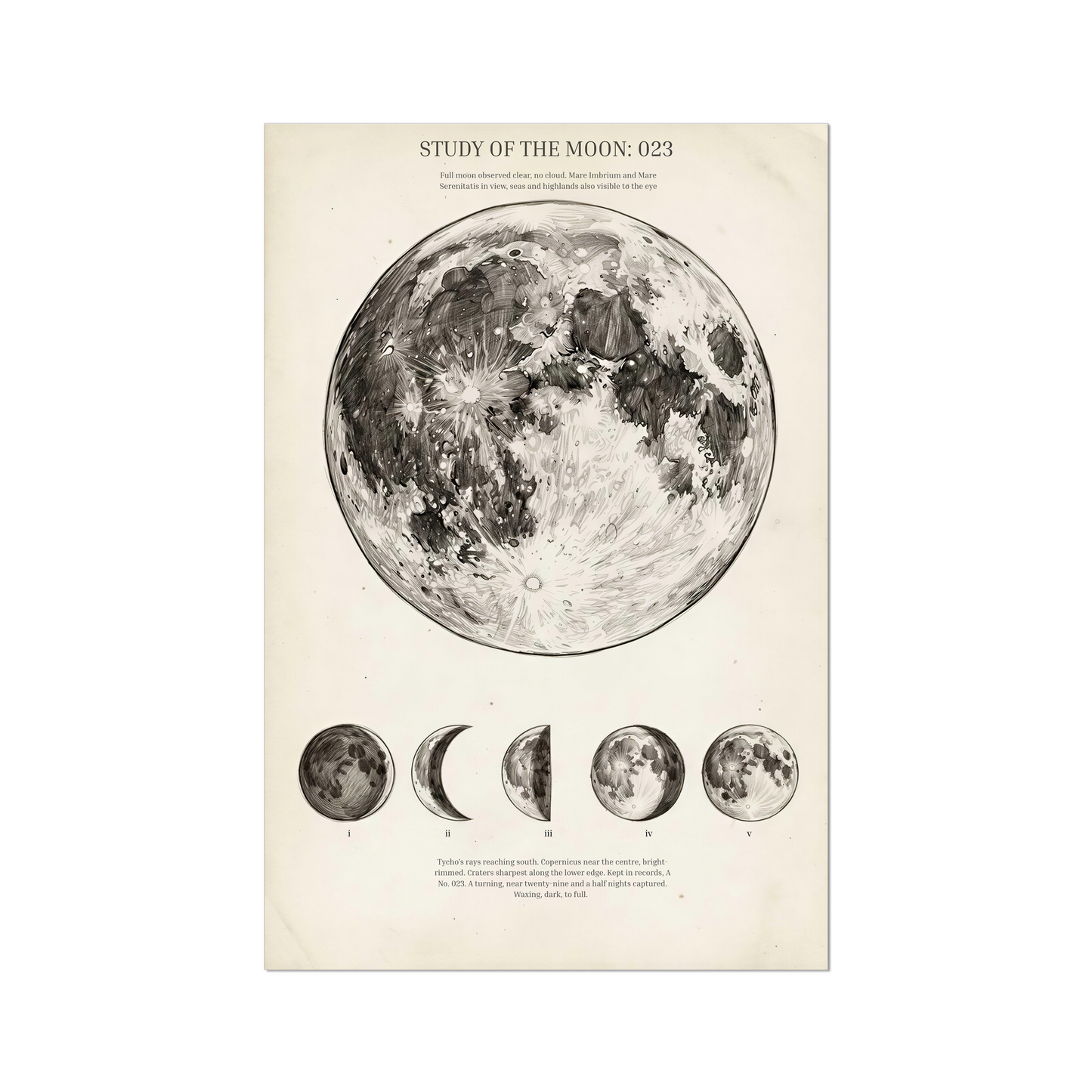 STUDY OF THE MOON: 023